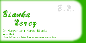 bianka mercz business card